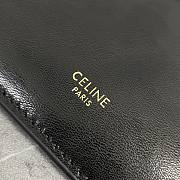 Colestore Celine Flat Cabas New Luggage In Glossy Calfskin Black 44.5x31.5x0.5cm - 2