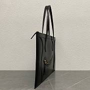 Colestore Celine Flat Cabas New Luggage In Glossy Calfskin Black 44.5x31.5x0.5cm - 4
