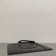Colestore Celine Flat Cabas New Luggage In Glossy Calfskin Black 44.5x31.5x0.5cm - 6