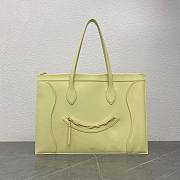 Colestore Celine Flat Cabas New Luggage In Glossy Calfskin Citrus 44.5x31.5x0.5cm - 1