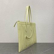 Colestore Celine Flat Cabas New Luggage In Glossy Calfskin Citrus 44.5x31.5x0.5cm - 3