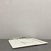 Colestore Celine Flat Cabas New Luggage In Glossy Calfskin White 44.5x31.5x0.5cm - 4