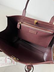 Colestore Valentino Garavani VLogo Suede Tote Bag Brown 38x28x15cm - 6