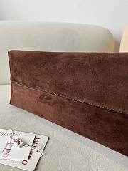 Colestore Valentino Garavani VLogo Suede Tote Bag Brown 38x28x15cm - 2