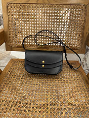 Colestore Celine Duo Wallet On Strap In Shiny Calfskin Black 20x13x6cm - 1