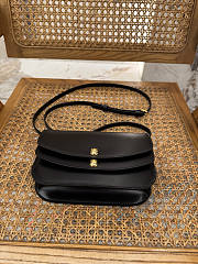 Colestore Celine Duo Wallet On Strap In Shiny Calfskin Black 20x13x6cm - 2