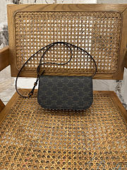 Colestore Celine Duo Wallet On Strap In Triomphe Canvas and Calfskin 20x13x6cm - 6