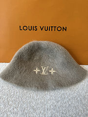 Colestore Louis Vuitton LV Fluffy Hat Gray  - 1