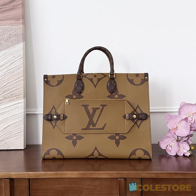 Colestore Louis Vuitton OnTheGo Voyage Monogram Reverse Brown M46823 43x33x18.5cm - 1