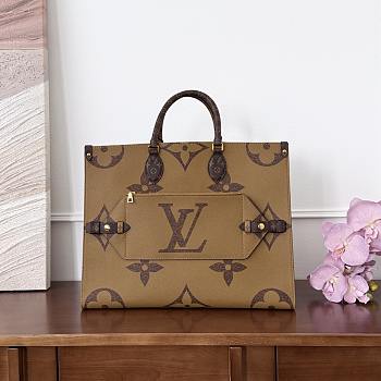Colestore Louis Vuitton OnTheGo Voyage Monogram Reverse Brown M46823 43x33x18.5cm