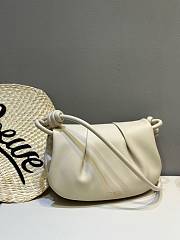 Colestore Loewe Leather Paseo Satchel Bag In Ivory 25x17x8cm - 4