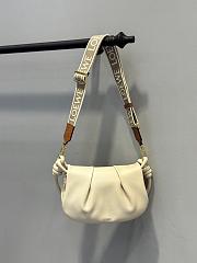 Colestore Loewe Leather Paseo Satchel Bag In Ivory 25x17x8cm - 2