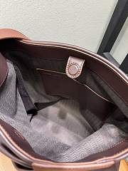 Colestore Loewe Draped Tote in Mellow Nappa Lambskin Brown 29x13x30cm - 4