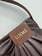 Colestore Loewe Draped Tote in Mellow Nappa Lambskin Brown 29x13x30cm - 3