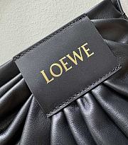 Colestore Loewe Draped Tote in Mellow Nappa Lambskin Black 29x13x30cm - 6