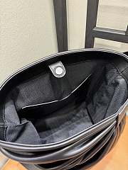 Colestore Loewe Draped Tote in Mellow Nappa Lambskin Black 29x13x30cm - 5