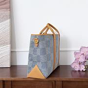 Colestore Louis Vuitton Weekend Tote Damier Denim 3D in Blue Denim 43x14x33cm - 6