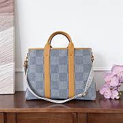 Colestore Louis Vuitton Weekend Tote Damier Denim 3D in Blue Denim 43x14x33cm - 3