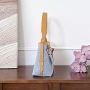 Colestore Louis Vuitton Carry All PM Blue Denim 29x24x12cm - 5