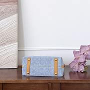 Colestore Louis Vuitton Carry All PM Blue Denim 29x24x12cm - 6