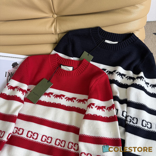 Colestore Gucci Knit Crewneck Long Sleeve Sweater - 1