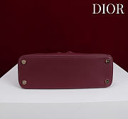 Colestore Dior Cigale Bag Burgundy 28x10x22cm - 6
