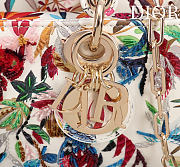 Colestore Dior Small Christian Dior Lady D-Joy with a Multi-Colored Floral and Bird Print 22x12x6.5cm - 6