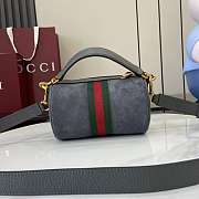 Colestore Gucci Ophidia Mini Bag Dark Grey Suede 18.5x11x11cm - 6