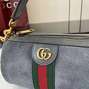 Colestore Gucci Ophidia Mini Bag Dark Grey Suede 18.5x11x11cm - 2