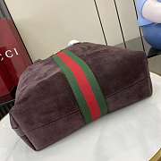 Colestore Gucci Ophidia Medium Tote Bag Dark Brown Suede 36x30x12.5cm - 6