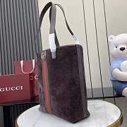 Colestore Gucci Ophidia Medium Tote Bag Dark Brown Suede 36x30x12.5cm - 3