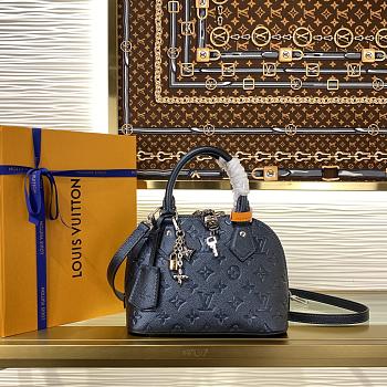 Colestore Louis Vuitton Alma BB Monogram Empreinte Navy M26686 23.5x17.5x11.5cm