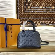 Colestore Louis Vuitton Alma BB Monogram Empreinte Navy M26686 23.5x17.5x11.5cm - 5