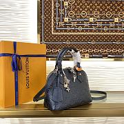 Colestore Louis Vuitton Alma BB Monogram Empreinte Navy M26686 23.5x17.5x11.5cm - 4