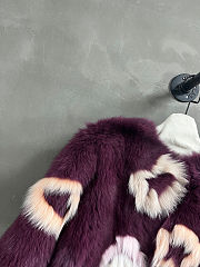 Colestore Fendi Fox Fur Jacket with Flower Appliques - 4