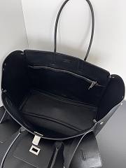 Colestore Balenciaga Bel Air Carry All Bag Medium in Black Smooth Calfskin, Aged-silver Hardware 37x28x17cm - 6