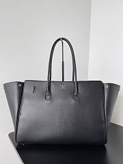 Colestore Balenciaga Bel Air Carry All Bag Medium in Black Smooth Calfskin, Aged-silver Hardware 37x28x17cm - 5