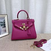 Colestore Hermes Kelly in Fuchsia Togo Leather Gold Hardware (Custom-made to your requested size) - 1