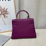 Colestore Hermes Kelly in Purple Togo Leather Gold Hardware (Custom-made to your requested size) - 6