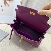 Colestore Hermes Kelly in Purple Togo Leather Gold Hardware (Custom-made to your requested size) - 5