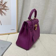 Colestore Hermes Kelly in Purple Togo Leather Gold Hardware (Custom-made to your requested size) - 4