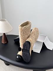 Colestore Chanel High Boots   Shearling Lambskin, Calfskin, Lambskin & Patent Calfskin  Beige & Black - 2