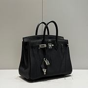 Colestore Hermes Birkin 25 Silver Hardware Black Togo Leather 25x20x13cm - 1