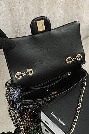Colestore Chanel Evening Bag Strass & Gold-Tone Metal  Black & Multicolour  13 x 21 x 8cm - 6