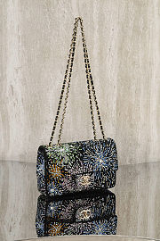 Colestore Chanel Evening Bag Strass & Gold-Tone Metal  Black & Multicolour  13 x 21 x 8cm - 3