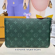Colestore Louis Vuitton Key Pouch M Monogram Canvas Green 24x1x15.5cm - 4