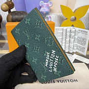 Colestore Louis Vuitton Pocket Wallet Organizer Monogram Green 10x2.5x14cm - 5