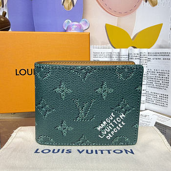 Colestore Louis Vuitton Slender Wallet Monogram Green 11x2x8.5cm