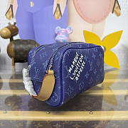 	 Colestore Louis Vuitton Mini Dopp Kit G71 Blue 20x12x13cm - 5