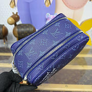 	 Colestore Louis Vuitton Mini Dopp Kit G71 Blue 20x12x13cm - 4